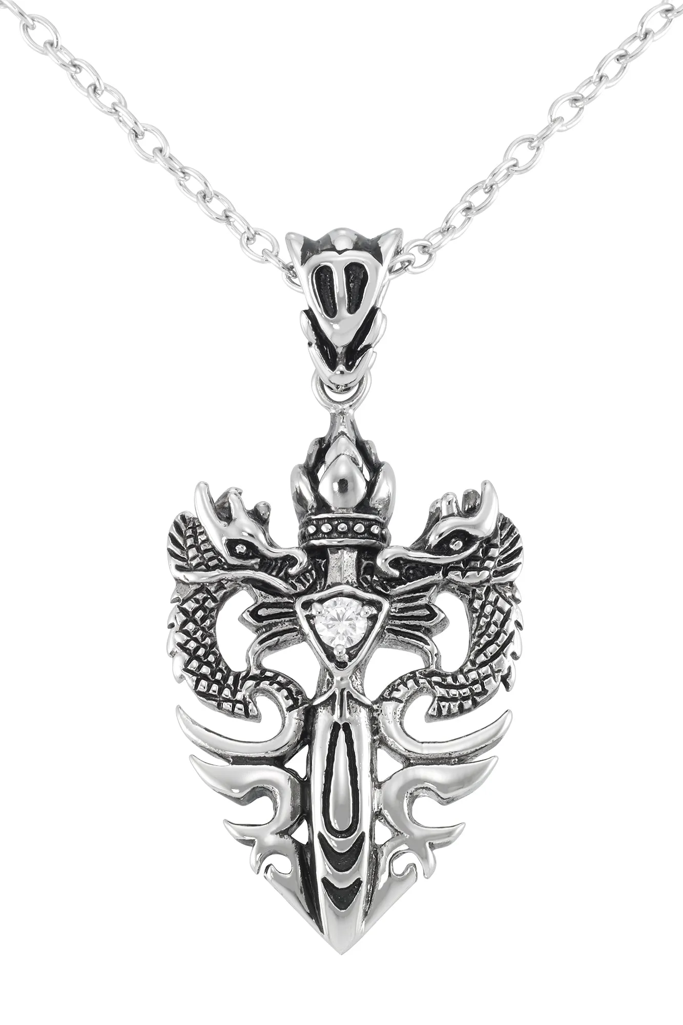 Men's Stainless Steel Dragon Pendant