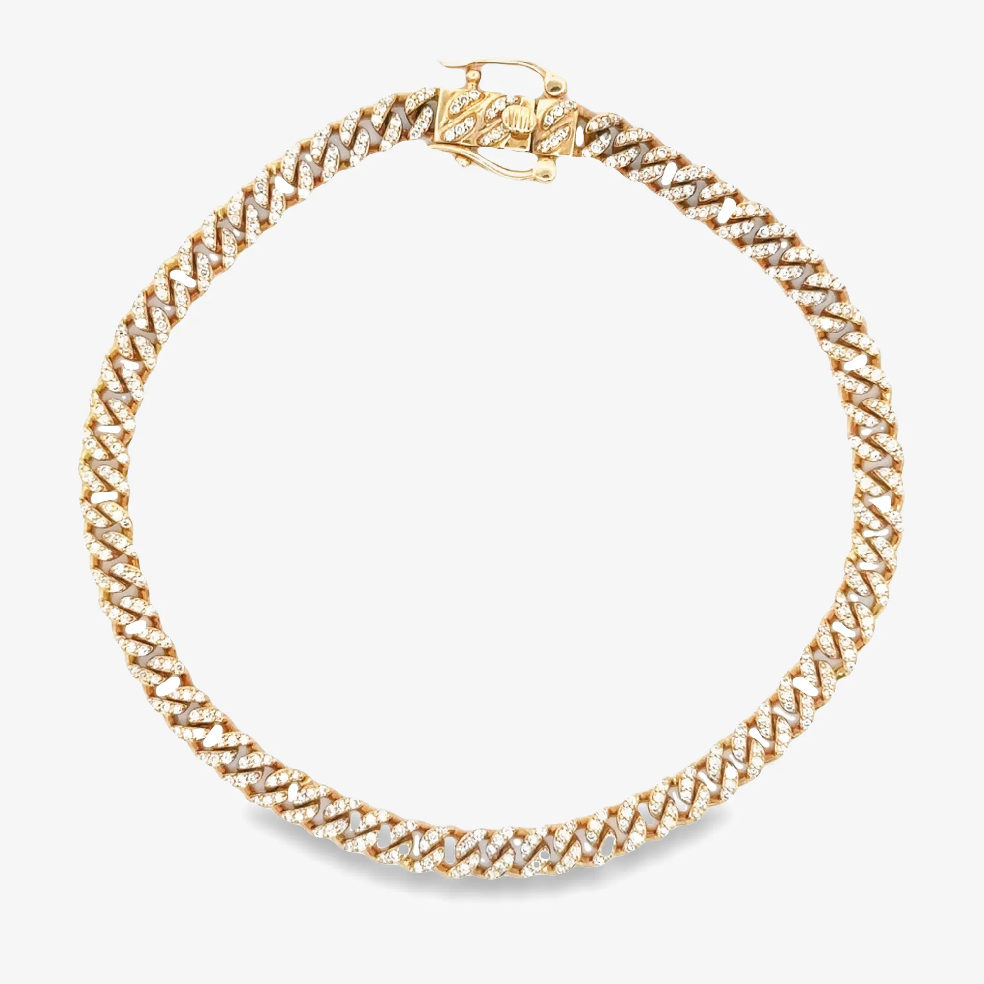 Mini Havana Pave Link Bracelet