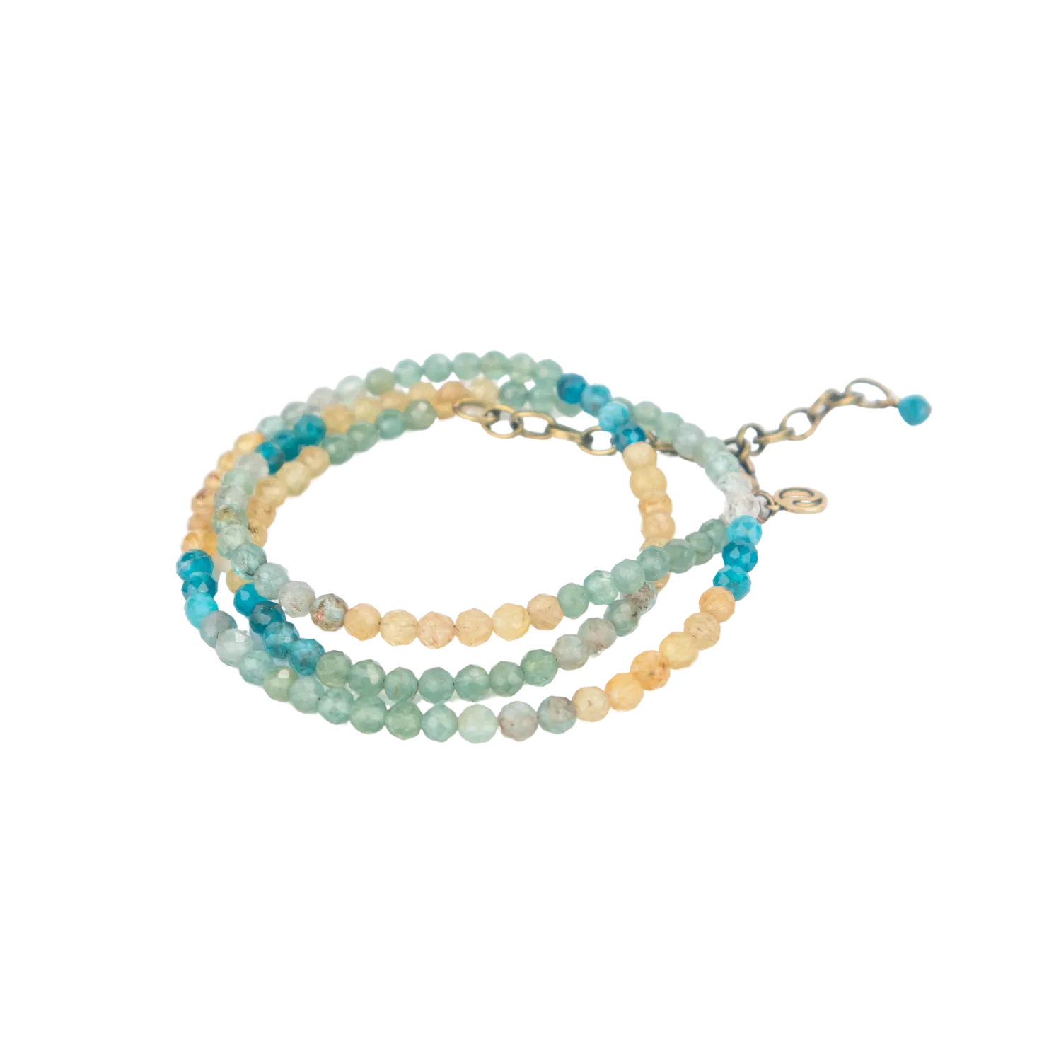 Multicolored Apatite Convertible Bracelet-Necklace