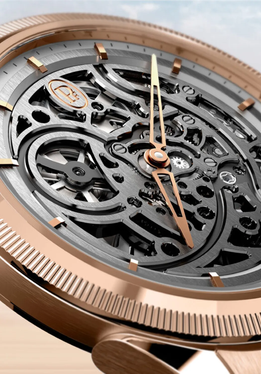 Parmigiani Fleurier Tonda PF Skeleton Rose Gold Graphite