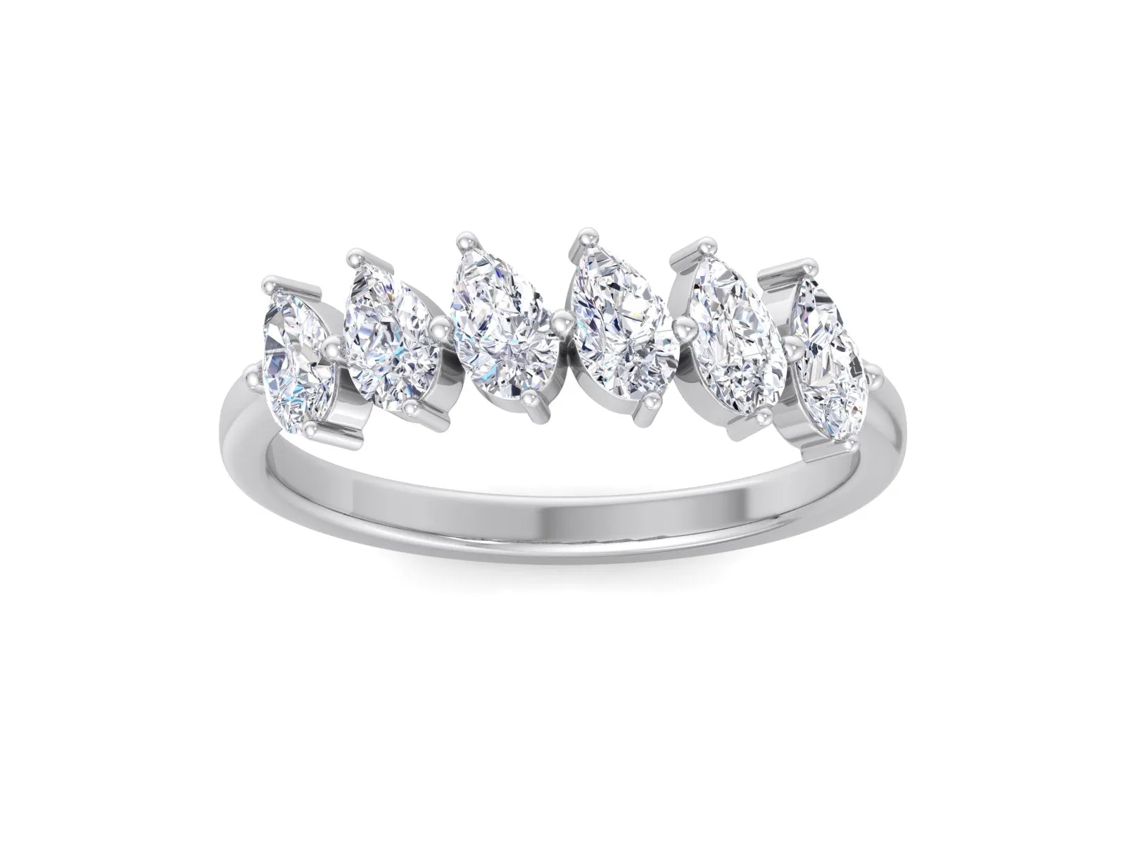 Pear Diamond Wedding Ring