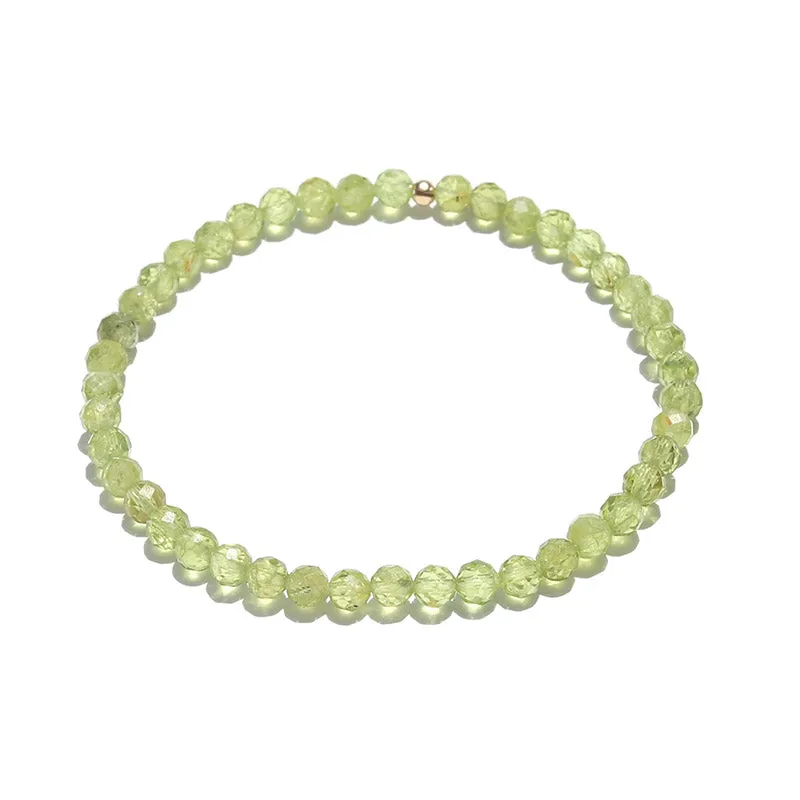 Peridot Faceted Bracelet