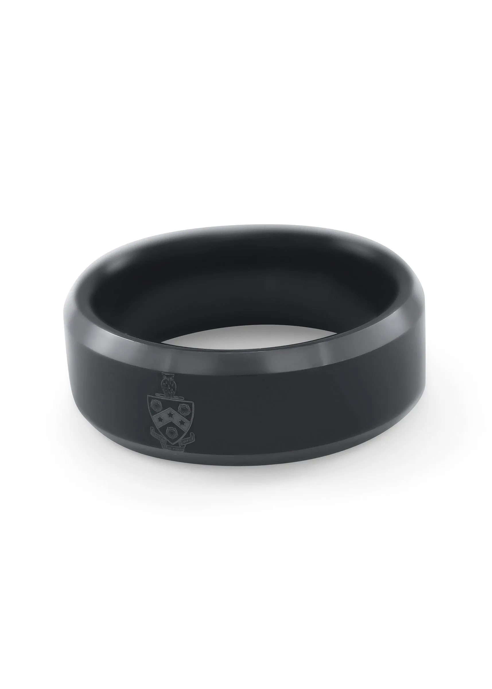 Phi Gamma Delta (FIJI) Black Tungsten Ring