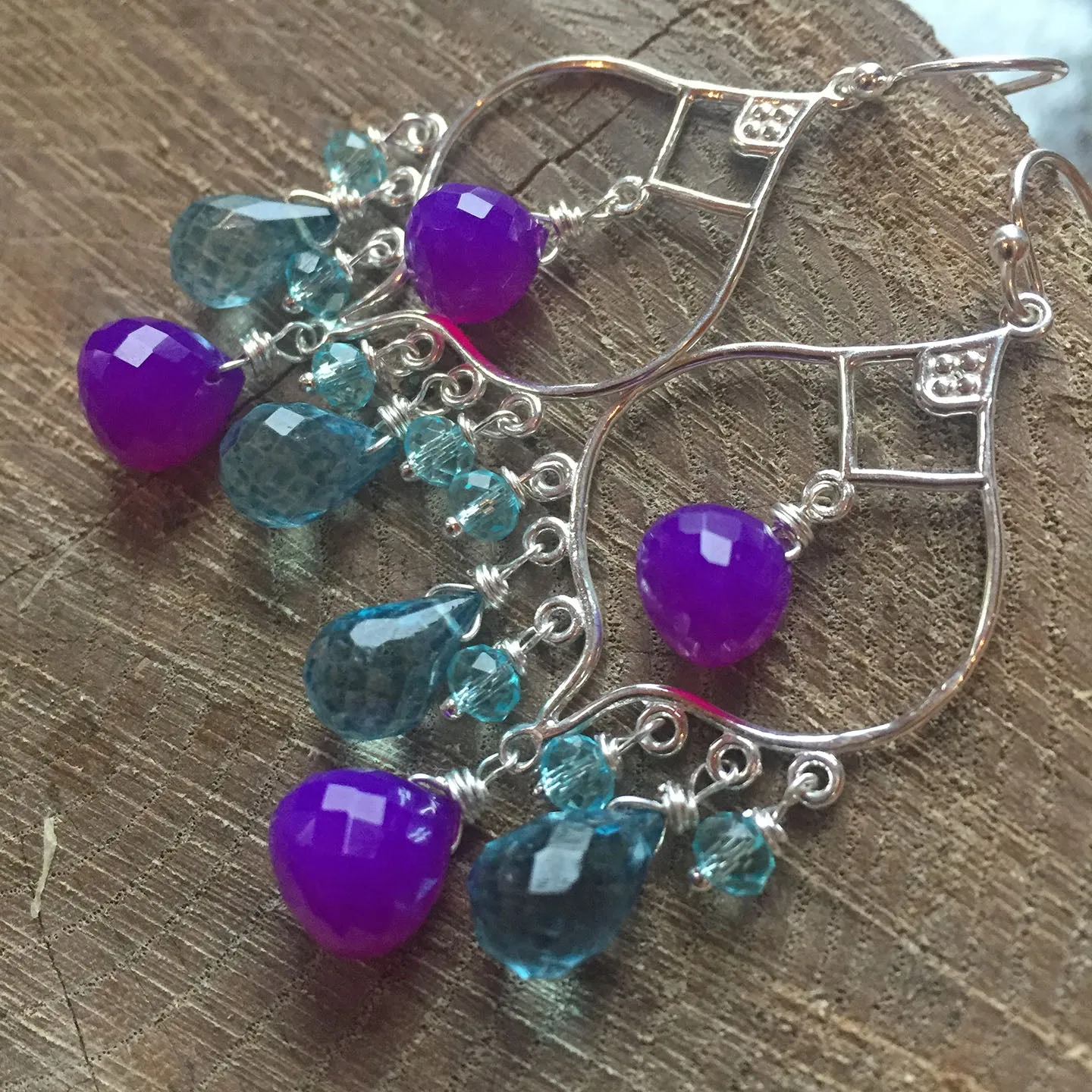 Purple Reigns Chandelier Earrings