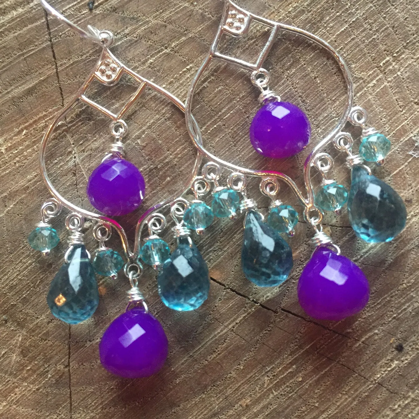 Purple Reigns Chandelier Earrings