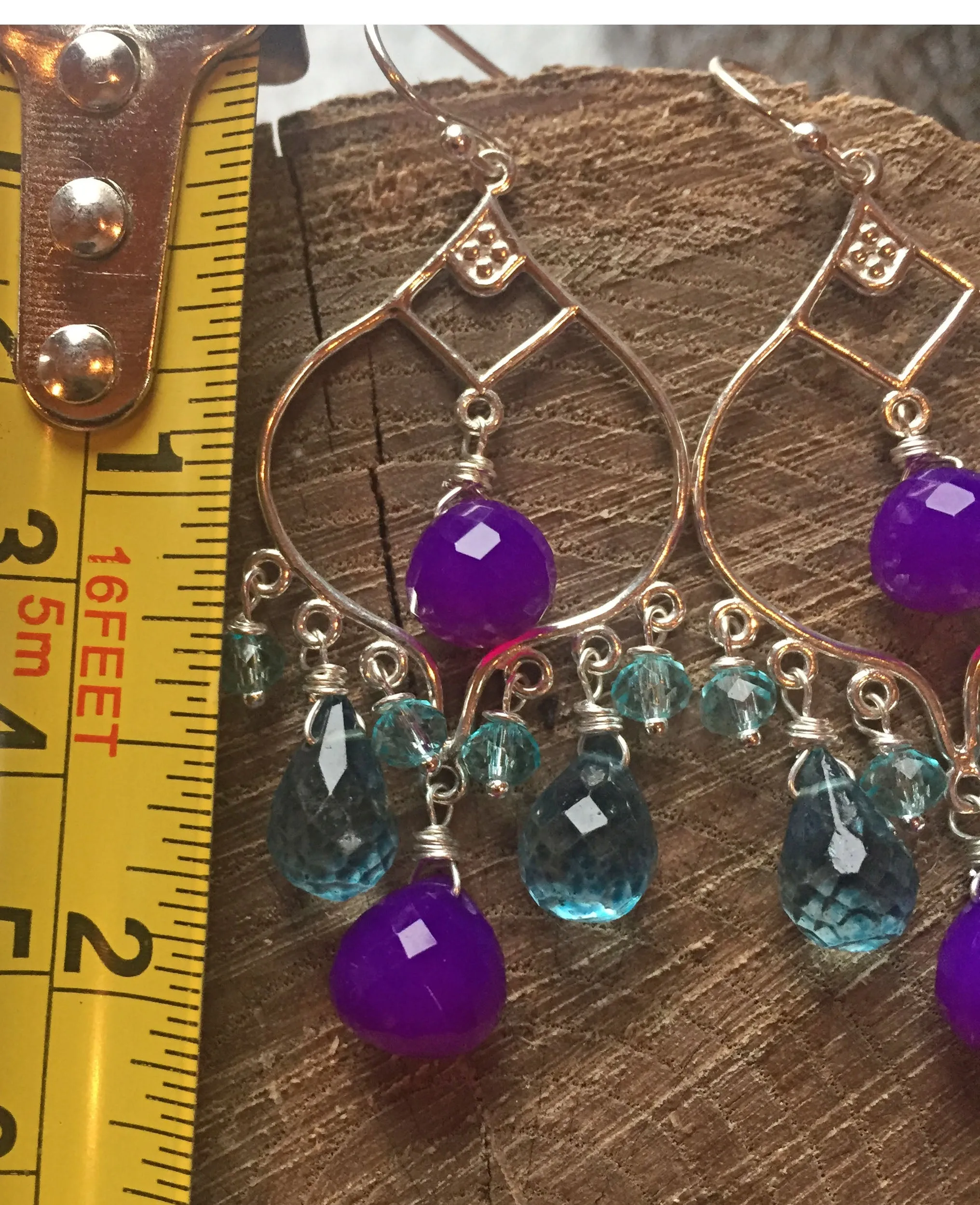 Purple Reigns Chandelier Earrings