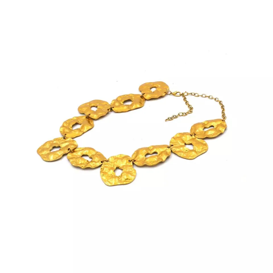 24K Qanika Gold Necklace for Women - Elegant, Luxury, Statement Jewelry