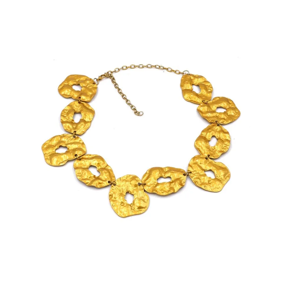 24K Qanika Gold Necklace for Women - Elegant, Luxury, Statement Jewelry