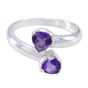 Riyo Designer Gem Amethyst Sterling Silver Rings Dragonfly Jewelry