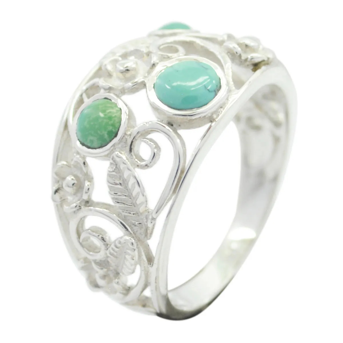 Riyo Excellent Gemstones Turquoise 925 Ring Premier Jewelry Catalog