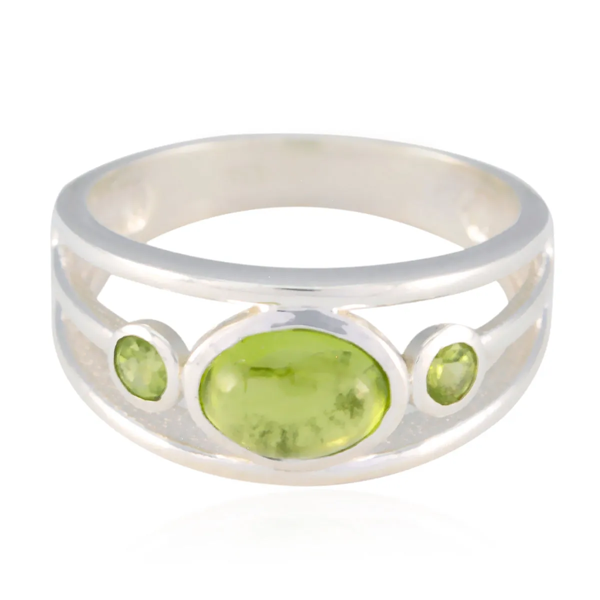 Riyo Fair Gemstone Peridot 925 Silver Rings Fine Jewelry Brands