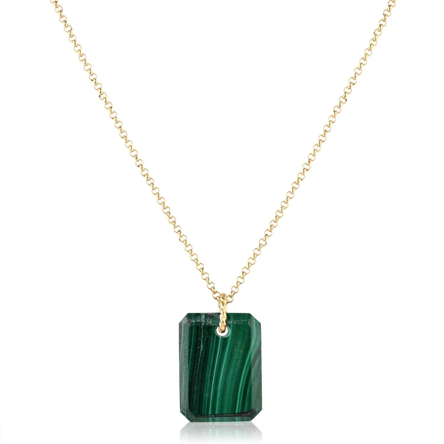 Robbie Malachite Pendant Necklace