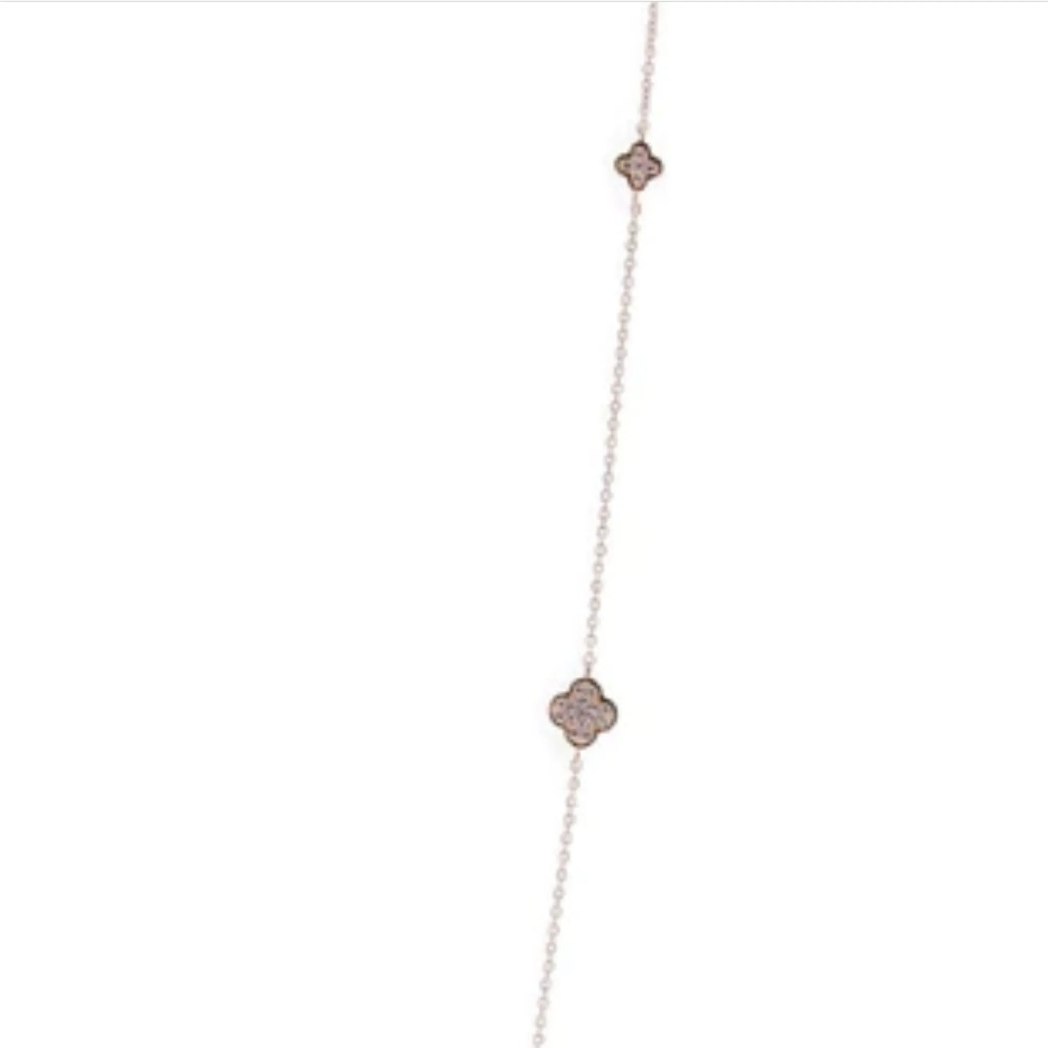 SALE Sybella Daisy Flower Long Necklace Silver