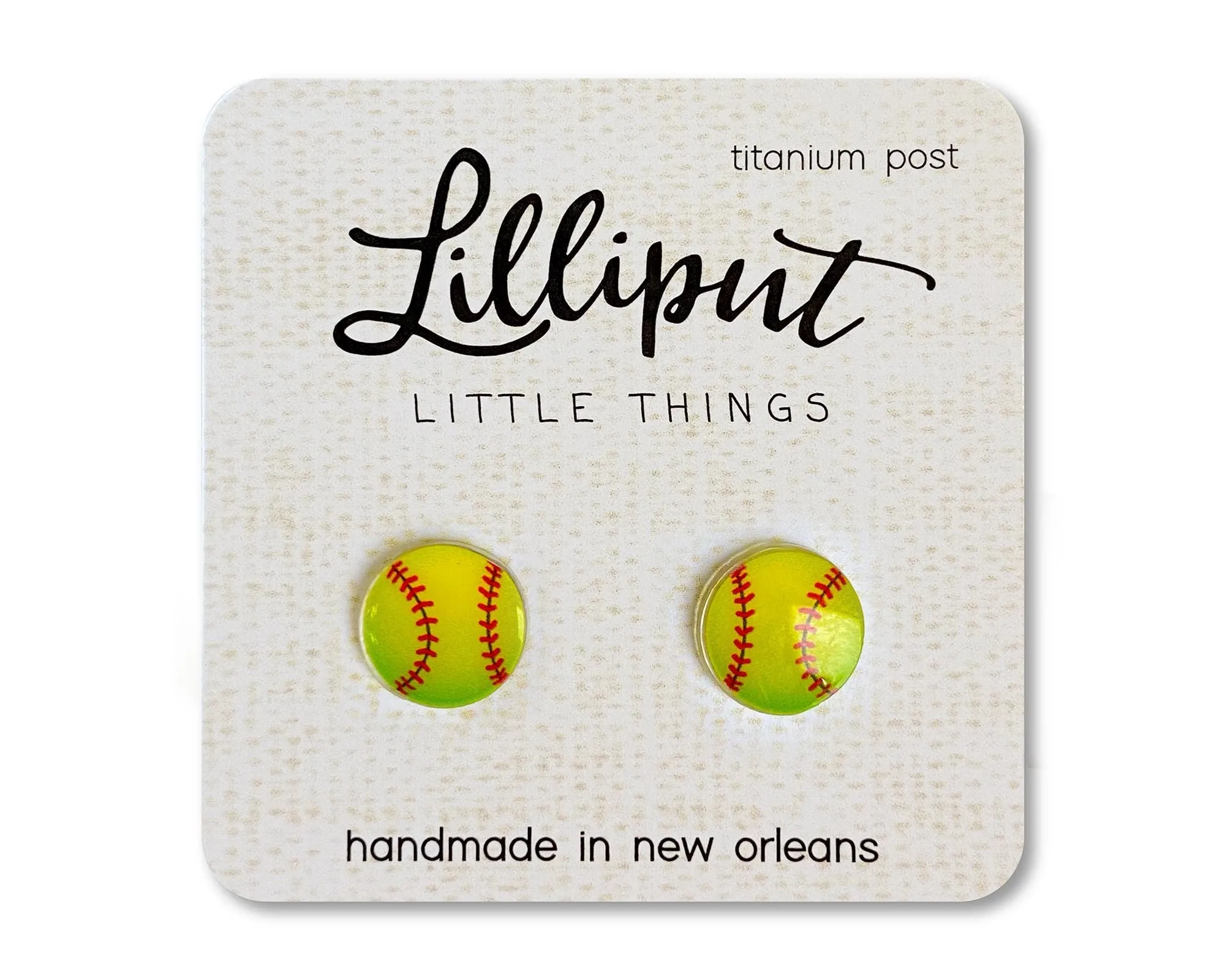 Softball Earrings