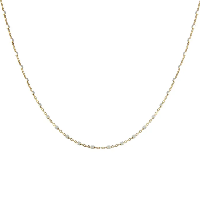 Squared Sparkle Chain Necklace