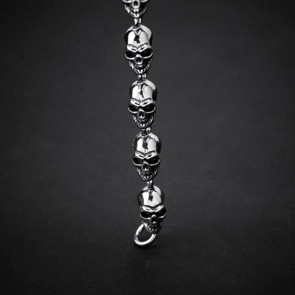 Stainless Steel Skull Chain Bracelet