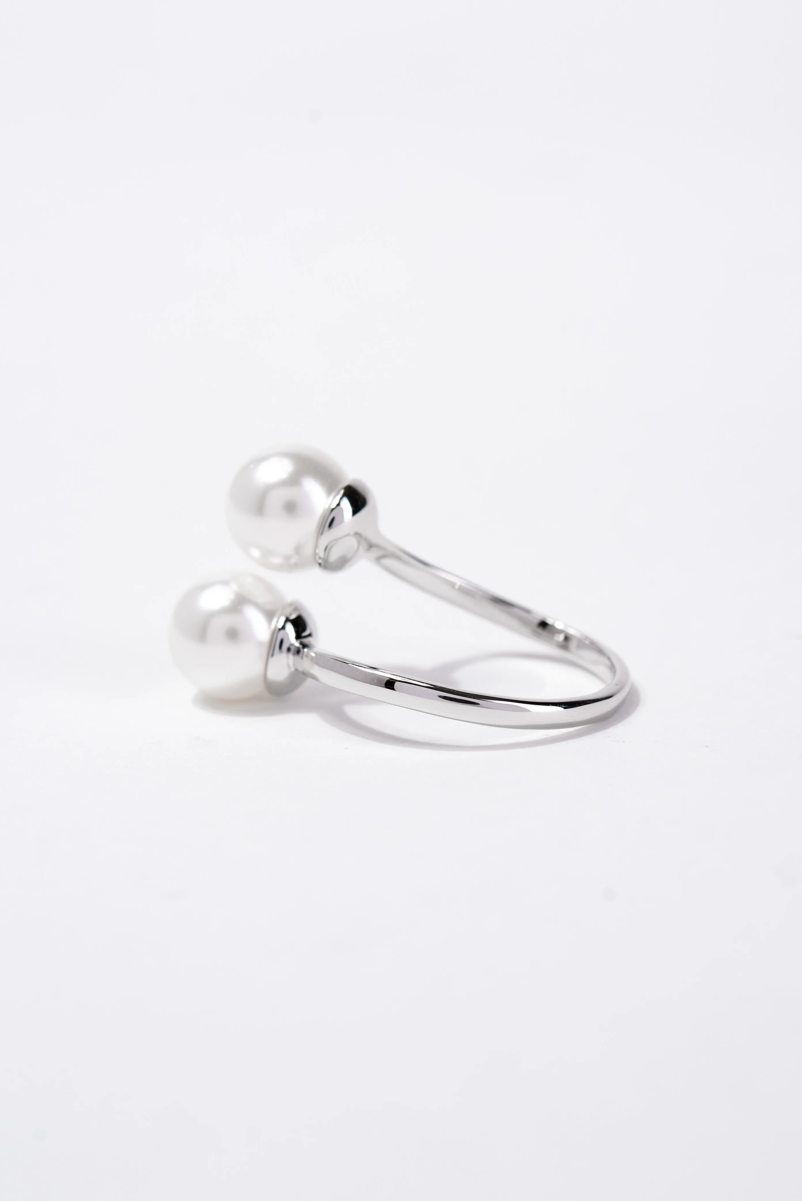 Steph Double Pearl Cuff Ring