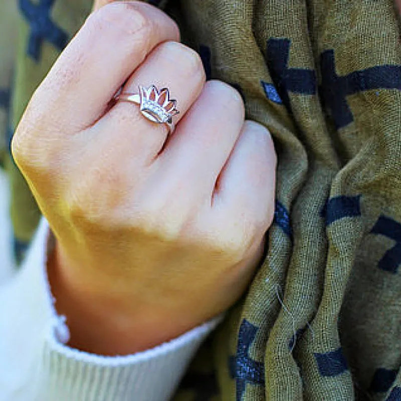 Sterling Silver Crown Ring