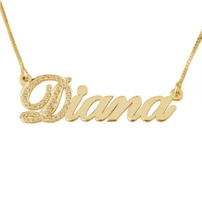 Swarovski CZ Carrie Style Name Necklace