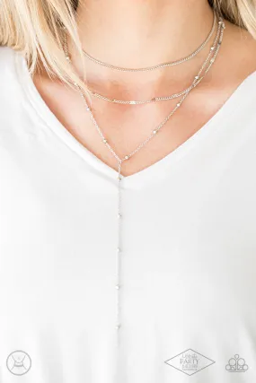 Think Like A Minimalist - Silver Paparazzi Necklace