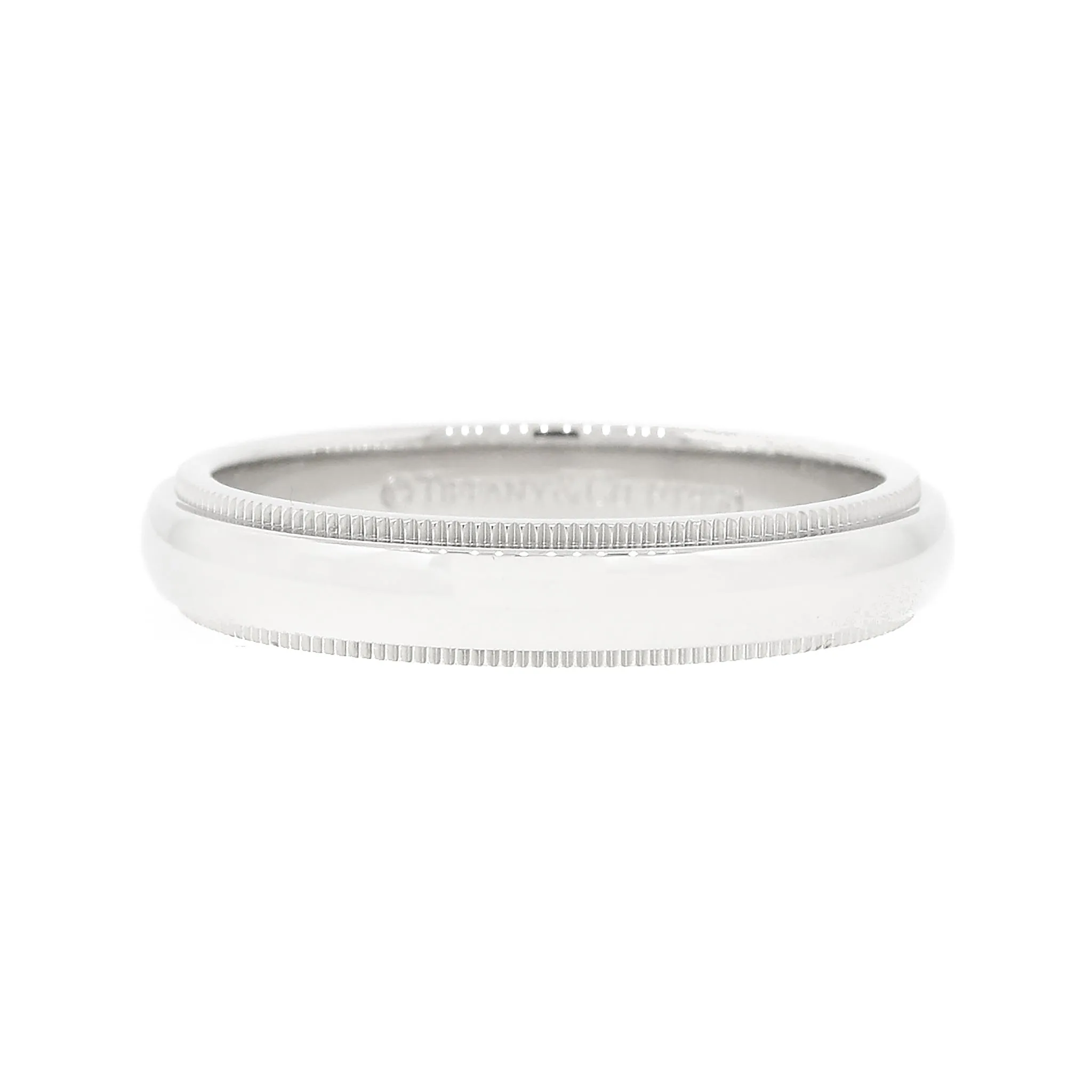 Tiffany & Co. Milgrain Platinum Band