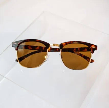 Tortoise Rimless Sunglasses