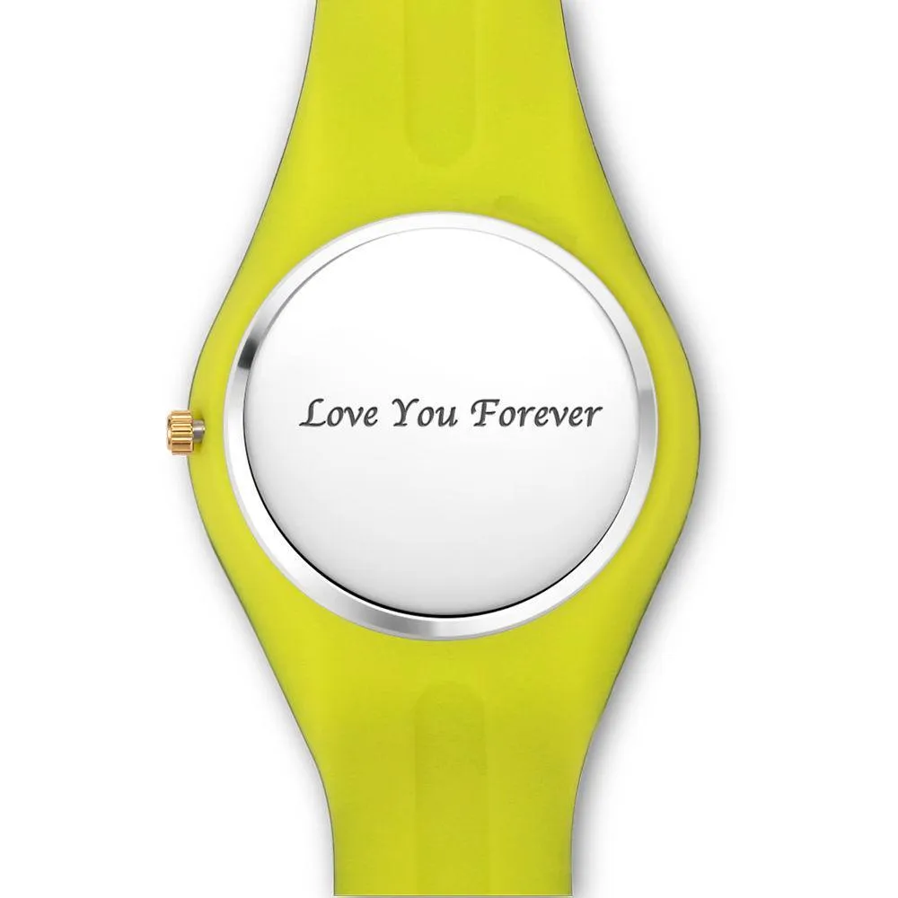 Unisex Custom Silicone Photo Watch 41mm