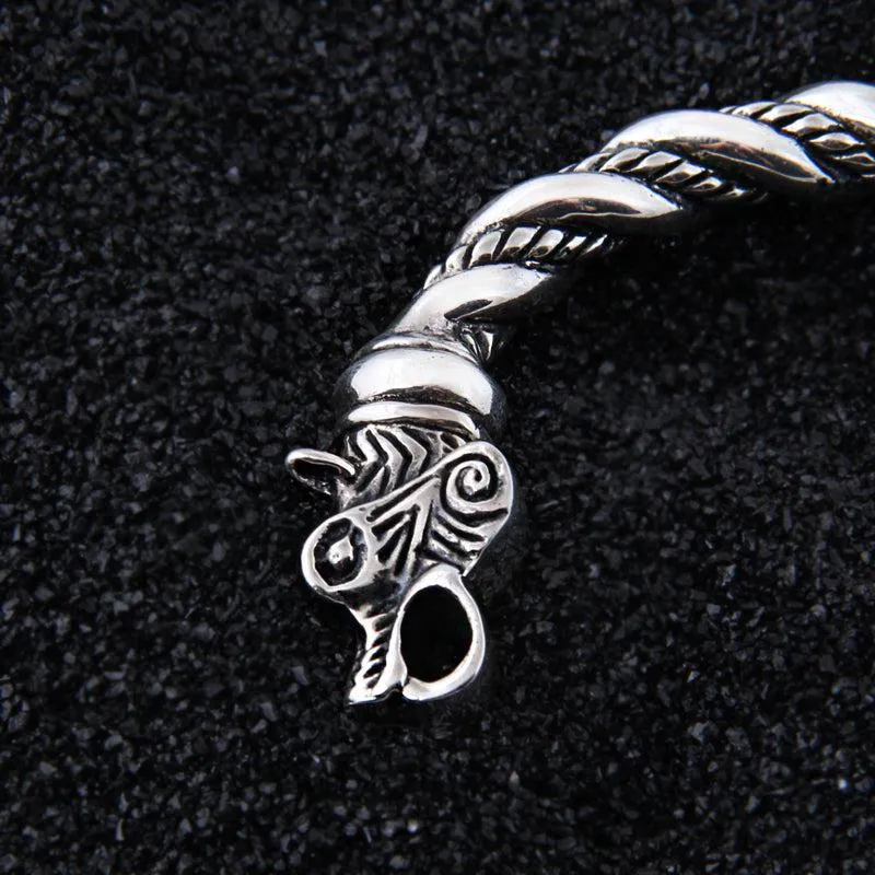 Viking Arm Ring Silver Wolf