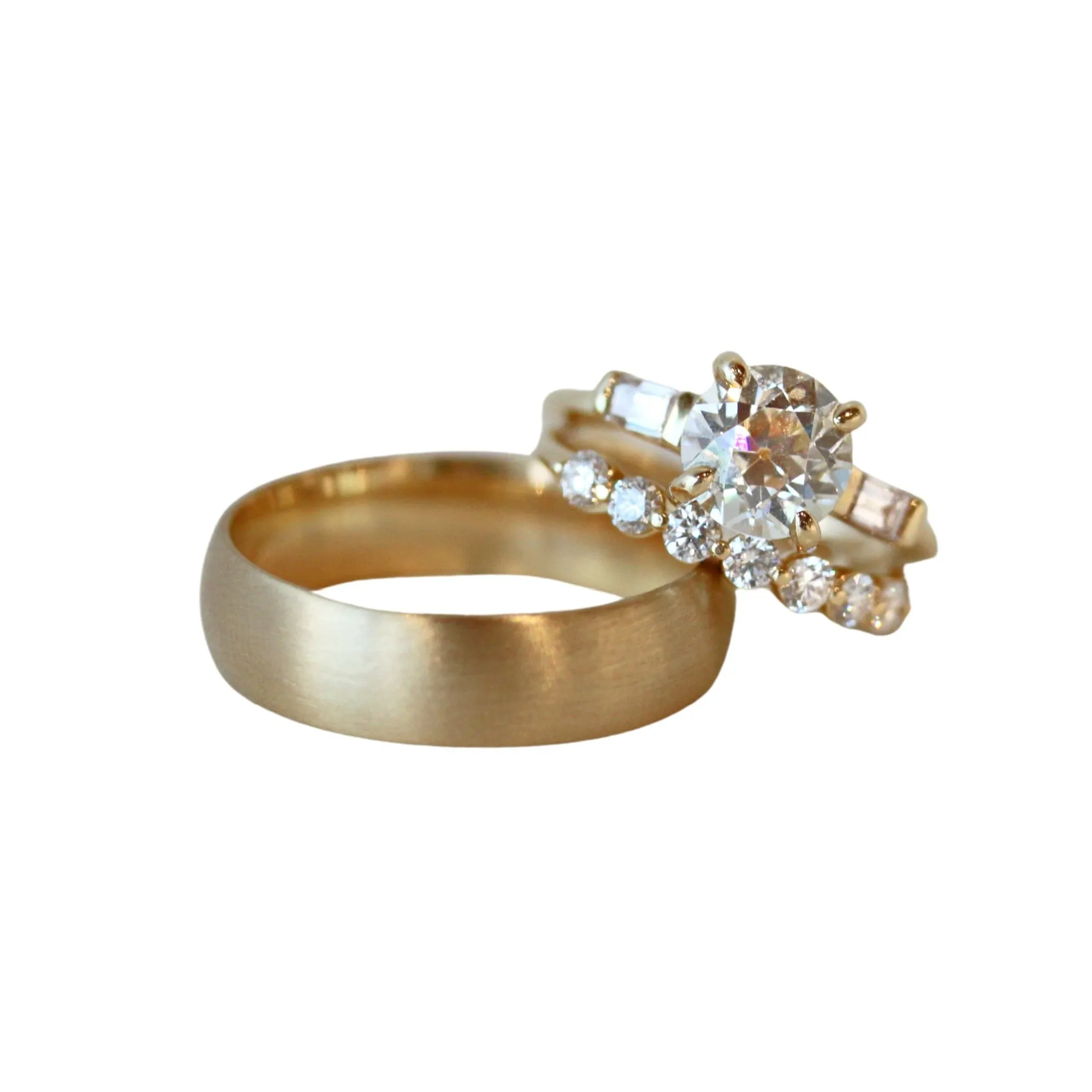 Yellow Gold Wedding Set